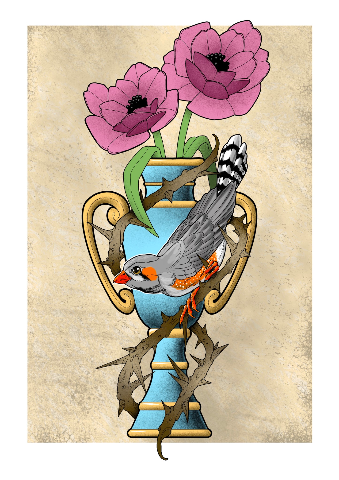 D’n Dicke Vooghel door Aesthetic Outcast Tattoo op A3